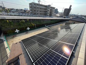 長州産業　太陽光パネル設置工事　蓄電池システム設置工事